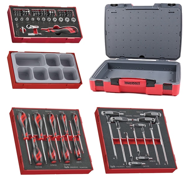 94 Piece Torx Key, Torx Screwdriver & Bit Foam Kit